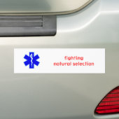 Star_of_life2, vechtend natuurlijke selectie bumpersticker (Op auto)