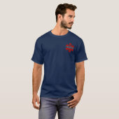 Star of Life Patriottische EMT Paramedische aangep T-shirt (Voorkant volledig)