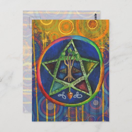 Star of Truth Celtic Briefkaart (Voorkant / Achterkant)