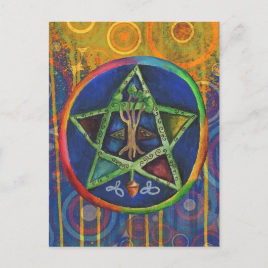 Star of Truth Celtic Briefkaart (Voorkant)