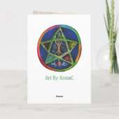 Star of Truth Celtic Notitiekaartje (Achterkant)