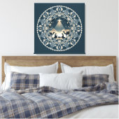 Star of Wonder Geboorteplaats Mandal Canvas Art (Insitu (Slaapkamer))