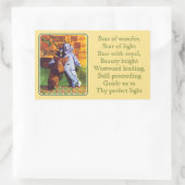 STAR OF WONDER Gold Rechthoek Stickers (Tas)