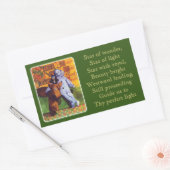 STAR OF WONDER Green Rectangle Stickers (Envelop)
