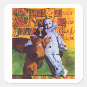 STAR OF WONDER Kleine Vierkante Stickers