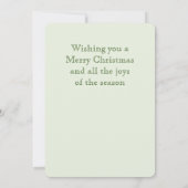 STAR OF WONDER Platte Kerst Kaart (Achterkant)