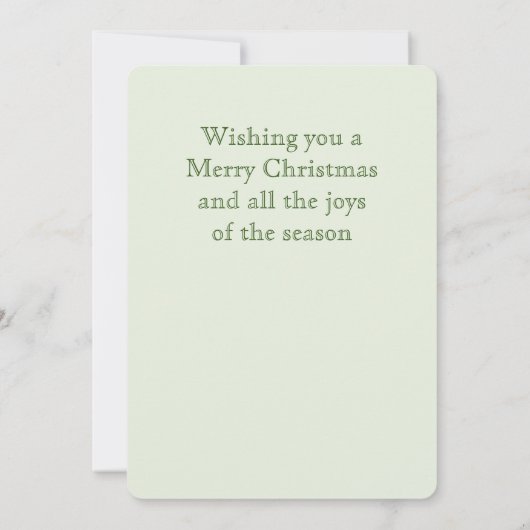 STAR OF WONDER Platte Kerst Kaart (Achterkant)