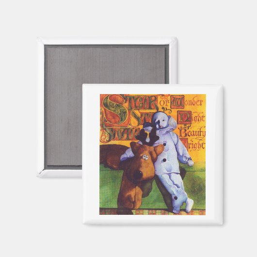 STAR OF WONDER Square Magnet (Voorkant / Achterkant)