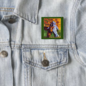 STAR OF WONDER Square Pin Button / Groen (In situ)