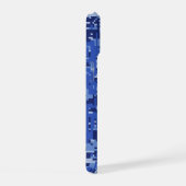 Star on Navy Digital Camo Achtergrond iPhone 15 Case (Rechterkant)