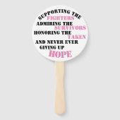 Star ondersteunt het medicijn handwaaier (Achterkant)