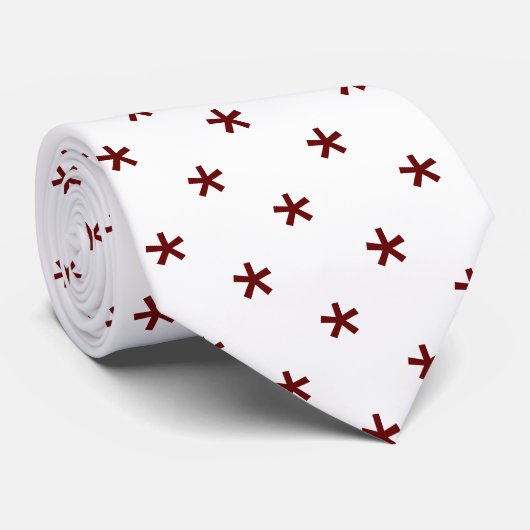 Star-ontwerp Stropdas (Opgerold)