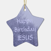 Star Ornament, Happy Birthday Jesus Keramisch Ornament (Links)