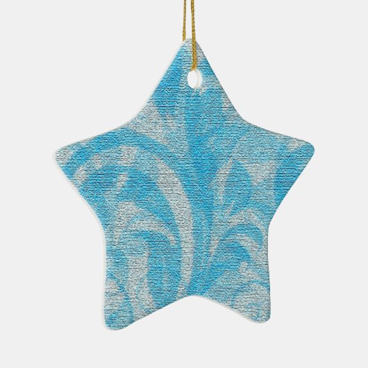 STAR-Ornament met kerstbomen Keramisch Ornament (Rechts)