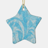 STAR-Ornament met kerstbomen Keramisch Ornament (Links)