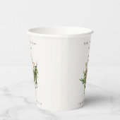 Star Ornament Pine Branch Fauna Merry Kerstmis Papieren Bekers (Rechts)