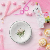 Star Ornament Pine Branch Fauna Merry Kerstmis Papieren Kommen (Feest)