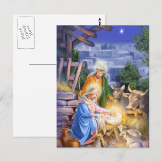 Star over Bethlehem Briefkaart (Voorkant / Achterkant)