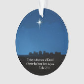 Star over Bethlehem - symbol of the birth of Jesus Ornament (voorkant)
