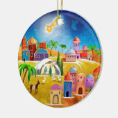 Star over Bethlehem x-mas versiering Keramisch Ornament (Links)