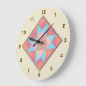 Star Patch Sunset and Water Quilt Block Grote Klok (Hoek)