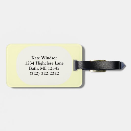 Star Patchwork Quilt  look Bagagelabel (Achterkant horizontaal)