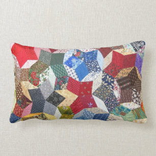 Star Patchwork Quilt  look Kussen