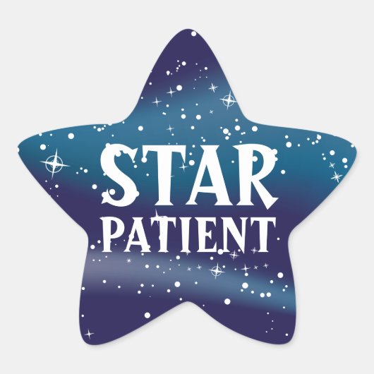 Star Patiënt stickers (Voorkant)
