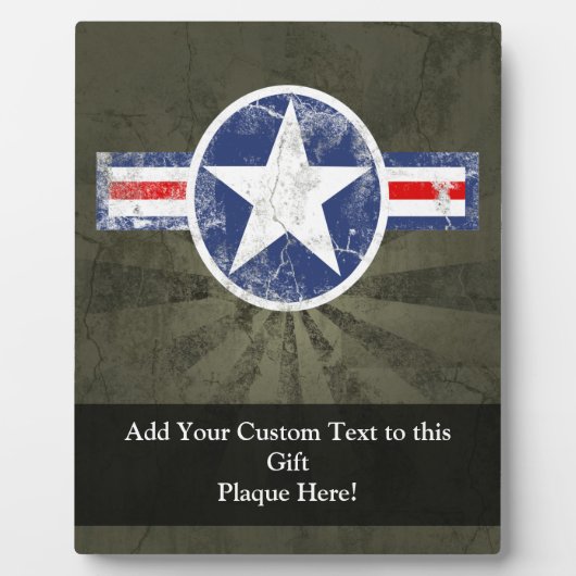  Star Patriotic Army Air Corps Fotoplaat (Voorkant)