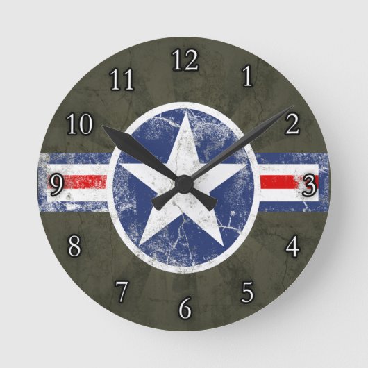  Star Patriotic Army Air Corps Ronde Klok (Voorkant)