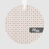 Star Patroon Foto Kerstmis Gepersonaliseerd Ornament (achterkant)