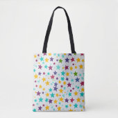 Star patterend tote bag (Voorkant)