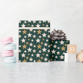Star Pattern Elegant Classy Wrapping Paper Cadeaupapier