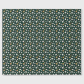 Star Pattern Elegant Classy Wrapping Paper Cadeaupapier (Vlak)