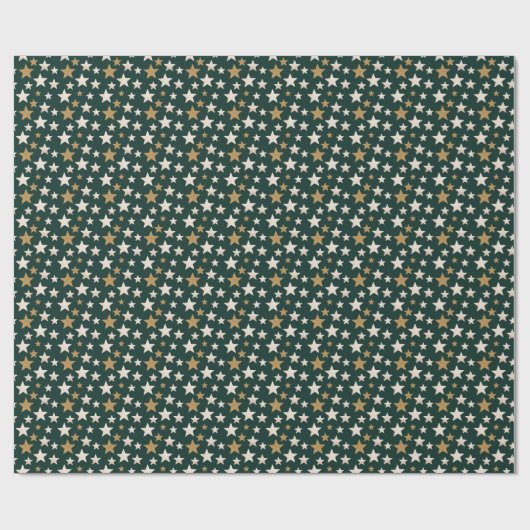 Star Pattern Elegant Classy Wrapping Paper Cadeaupapier (Vlak)