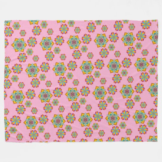 star pattern fleece deken (Voorkant (Horizontaal))