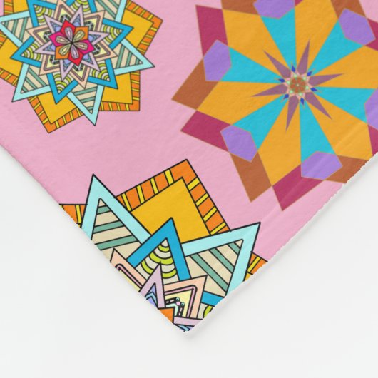 star pattern fleece deken (Hoek)