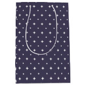 Star Pattern Gift Bags | Minimal Celestial Stars Medium Cadeauzakje (Voorkant)