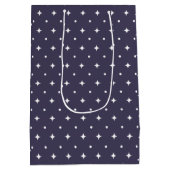 Star Pattern Gift Bags | Minimal Celestial Stars  Medium Cadeauzakje (Achterkant)