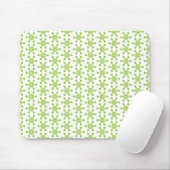 Star Pattern - Green on White Muismat (Met muis)