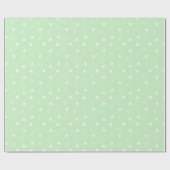 Star Pattern Green Wrapping Paper Roll Cadeaupapier (Vlak)