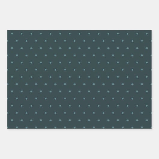Star Pattern met Turquoise Inpakpapier Vel (Voorkant)
