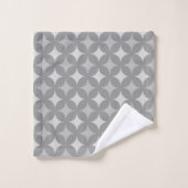 Star Pattern op Silver Grey Shades Bad Handdoek (Wasdoekje)