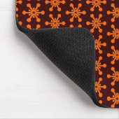 Star Pattern — Oranje op Dark Brown 330000 Muismat (Hoek)