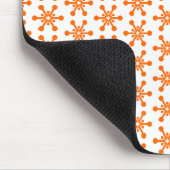 Star Pattern - Oranje op White Muismat (Hoek)