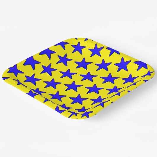 Star Pattern Papieren Bordje (Gebogen)