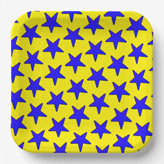Star Pattern Papieren Bordje (Voorkant)