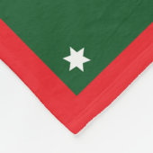 Star pattern penguin green red name fleece deken (Hoek)