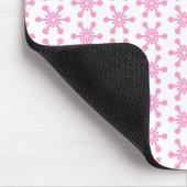 Star Pattern - Roze op White Muismat (Hoek)