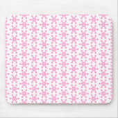 Star Pattern - Roze op White Muismat (Voorkant)